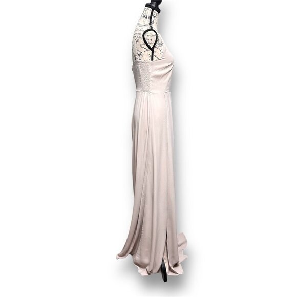 Show Me Your MuMu M Shannon One Shoulder Dress Show Me the Ring Slit Gown Formal - Picture 8 of 9